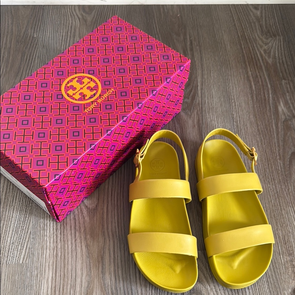 Tory Burch Yellow Sandals